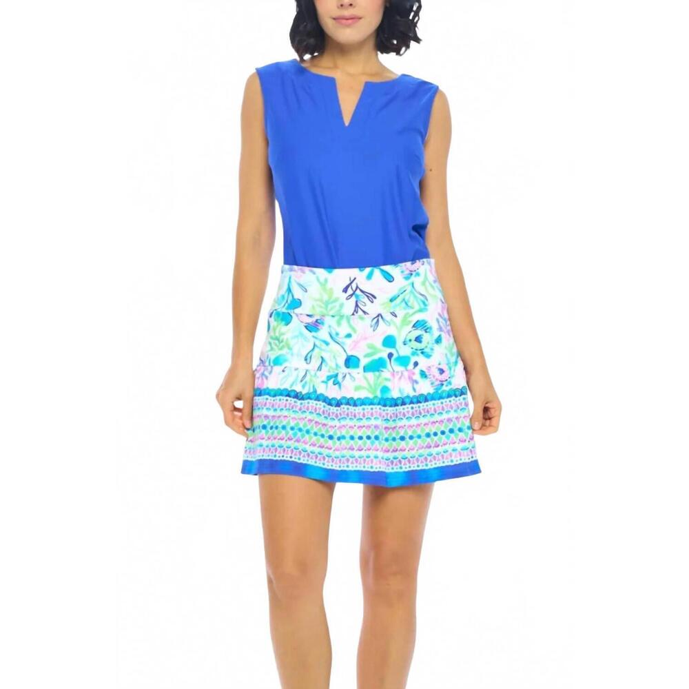 NEW ARYEH a-line tiered skort in white